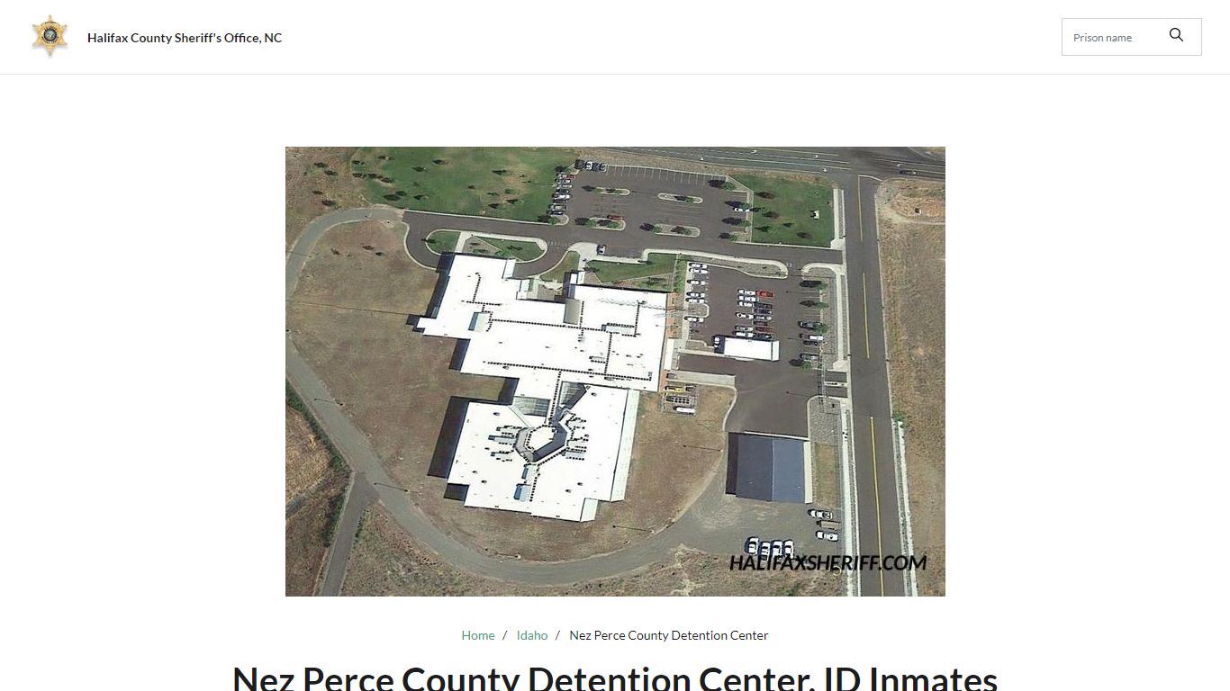 Nez Perce County Detention Center, ID Jail Roster, Name Search